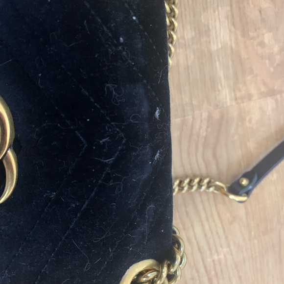 Authentic Gucci Small Velvet Marmont - Picture 3 of 9